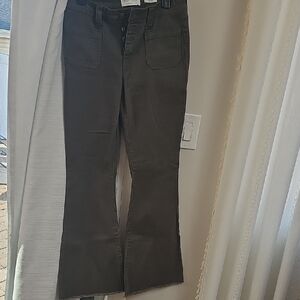 RE Generation By Celebrity Pink High-Rise Wide Leg Jeans - Green Size Med